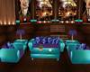 purple /teal couch