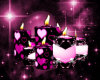 Pink Hearts Candles