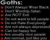Goth Sign