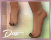 perfect feet w/blk nails