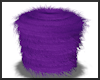 Purple Fuzzy Stool ~