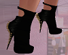 Black Boots Gold Spikes