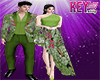 K- Batik Green Couple M