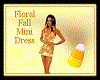 Floral Fall Mini Dress
