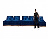 Seater Couch Blue