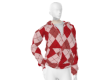 red pattern jacket