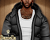 D| Black Puffer Coat