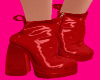 Red Chunkiness Boot