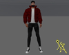 Chr Puffer Jacket Red&Wh