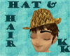 (KK)FISH HAT BROWN HAIR