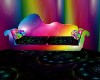 Rainbow Rave couch