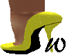 Yellow Glitter Heels