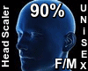 Unisex Head Size 90%