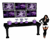 purple Decorative table