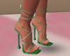 Laced Heels Green
