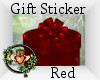 ~QI~ Gift Sticker Red