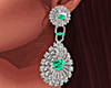 Green lCocktail Earrings