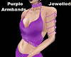Purple Jewel Armbands