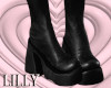 fake leather boots bk