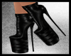 Black Leather Heels