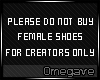 [OM] Female Base Shoes