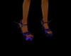 CA Purpleblk Bling Heels