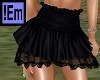 !Em Ruffled Black Skirt 