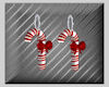 CRF* Candy Cane Earrings