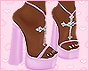 💗 Lilac Cross Heels
