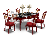 BR)RED/BLACK DINNER TABL