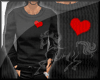 Heart sweater black male
