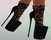 Lace black shoes
