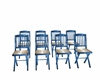Wed.chairs blue gold