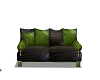 sofa  black green