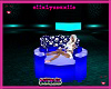 furry cuddle chair blue