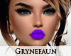 HD skin purple lipstick