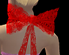 Red Lace Neck Bow