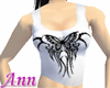 Tribal Butterfly WHITE