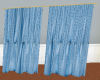 Blue Long Curtain