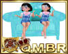QMBR 40% Kids Chair Aqua