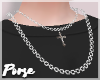 PL: Cross Necklace Silvr