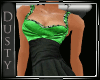 Green/Black Dress