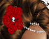 Red Flower Hair Jewelry