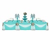 TEAL BUFFET TABLE 