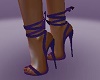 Purple strappy heels
