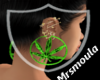 Green WEED Earring