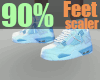 Feet 90% scaler