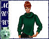 Dk Green Cowl Sweater