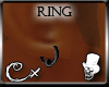 [CX]Black Ring Earring r