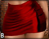 Red Satin Club Skirt